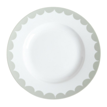 Assiette plate lisere cotele