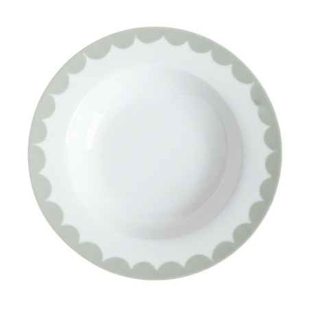 Assiette creuse lisere cotele