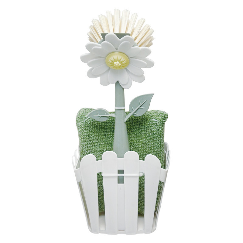 Brosse fleur avec microfibre
