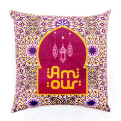 Coussin effet velour carre 40x40