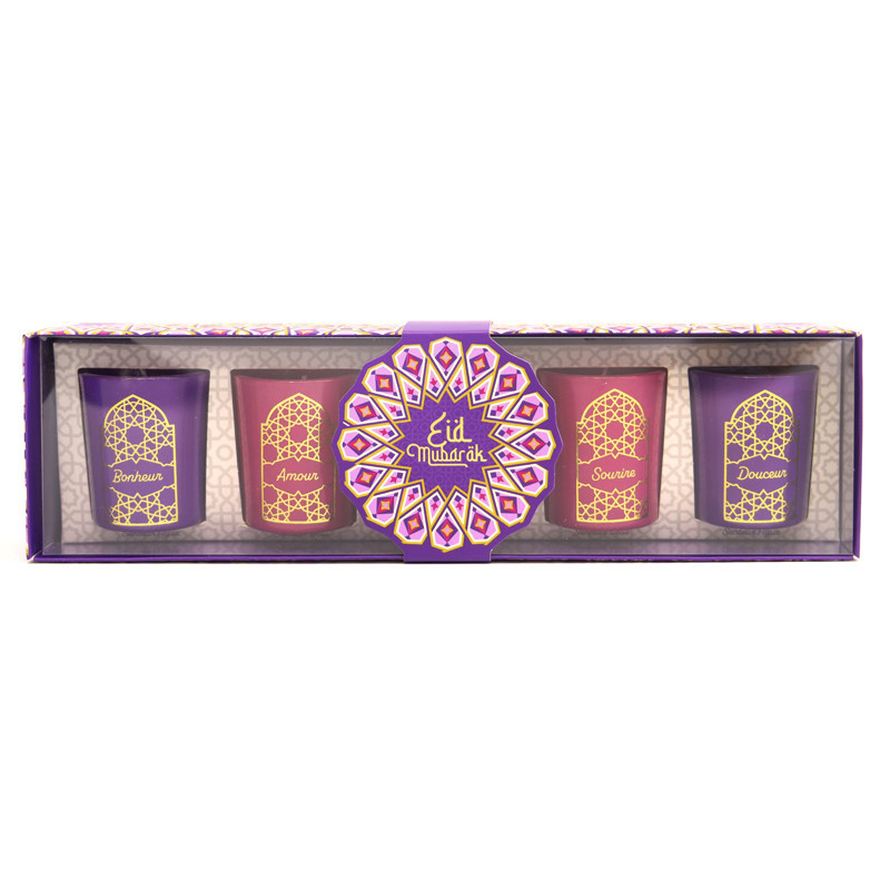 Coffret 5 bougies parfumees