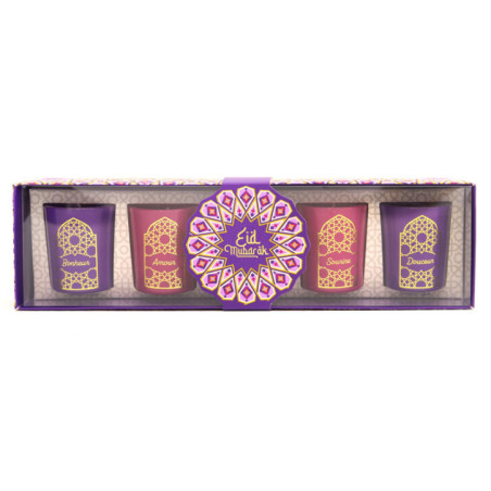 Coffret 5 bougies parfumees