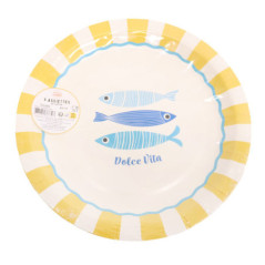 Assiette jetable d26cm x6
