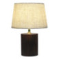Lampe pied bois nervure