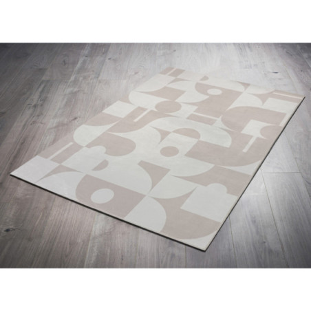 Tapis geo creme 60x110cm