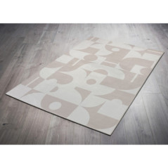 Tapis geo creme 120x180cm