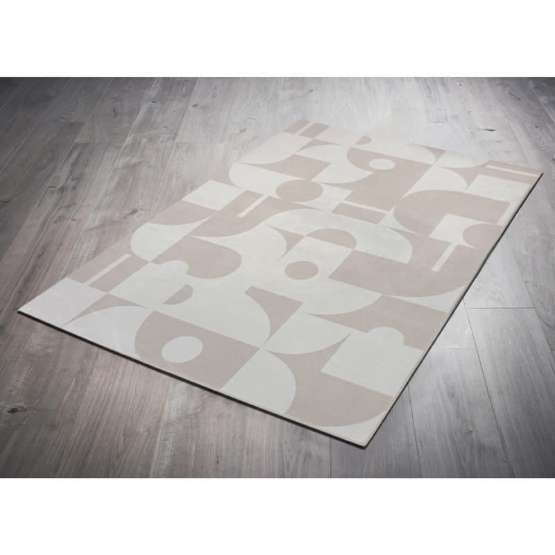 Tapis geo creme 120x180cm