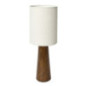 Lampe a poser bois abat jour lin