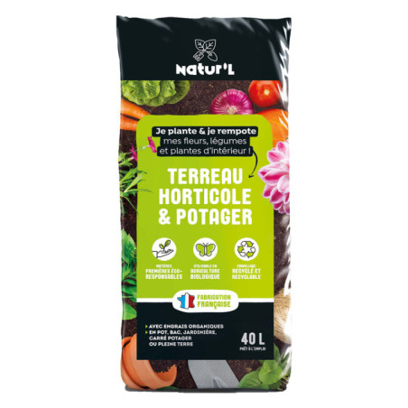 Terreau horticole potager 40l