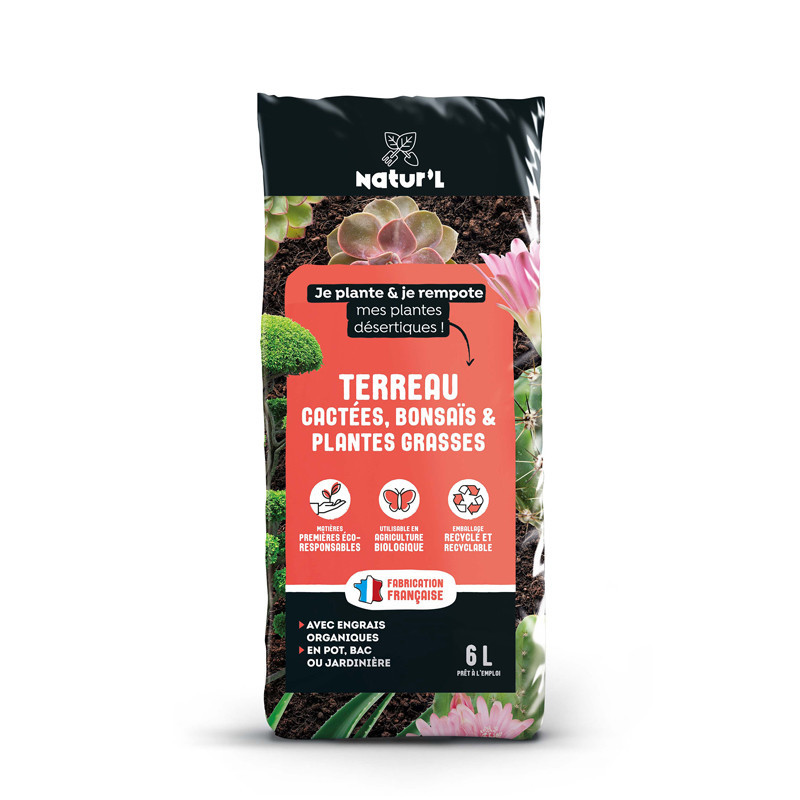 Terreau cactees bonsais plantes