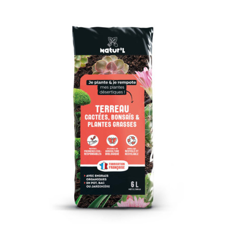 Terreau cactees, bonsais & plant
