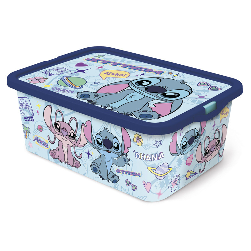 Boite de rangement stitch 13l