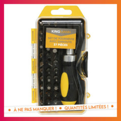 Set tournevis+embouts 37 pieces