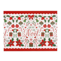 Serviette quiz de noel 40x40 x20