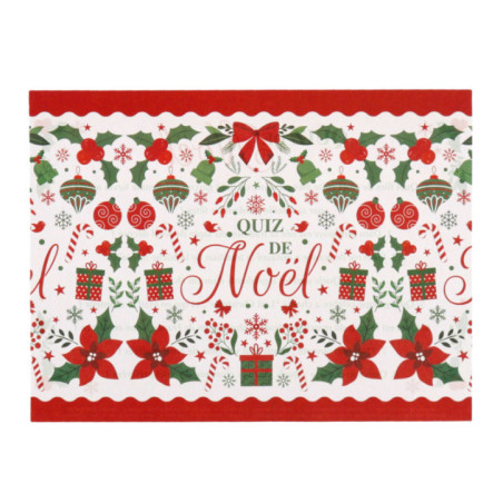 Serviette quiz de noel 40x40 x20
