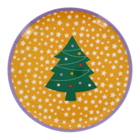 Assiette melamine 25cm - 6 ass