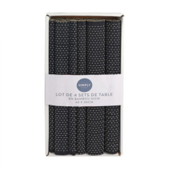 Lot de 4 sets de table bambou