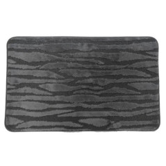 Tapis de bain 50x80 gris fluffy