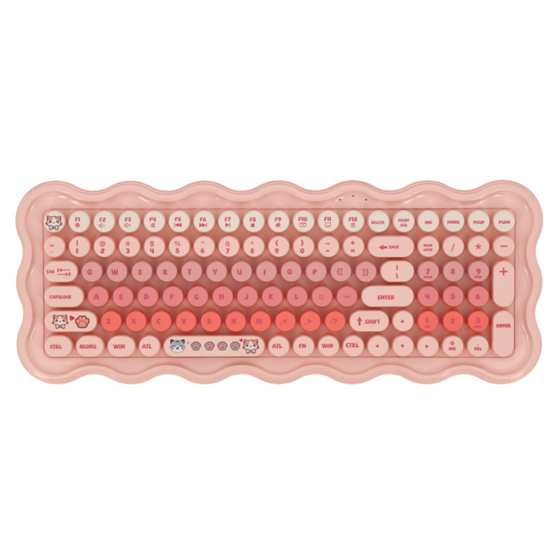 Clavier vague rose clair
