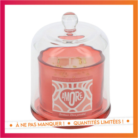 Bougies pierres gemmes sous cloc