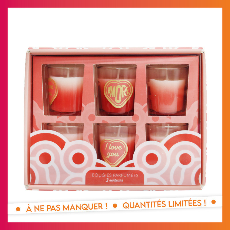 Coffret 6 bougies