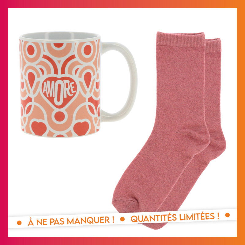 Set coffret mug et chausettes