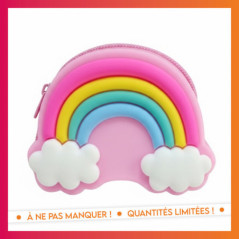 Porte monnaie arc en ciel