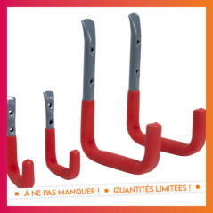 Set de 4 crochets muraux