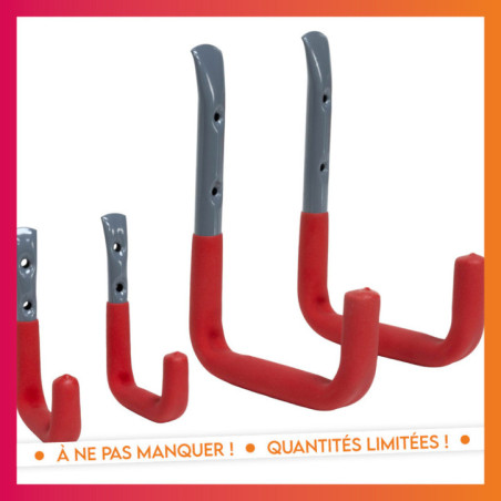 Set de 4 crochets muraux