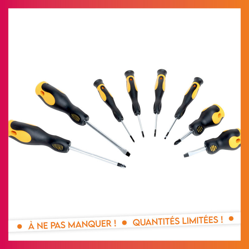 Set de 8 tournevis