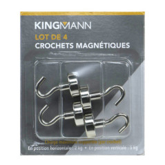 4 crochets magnetiques