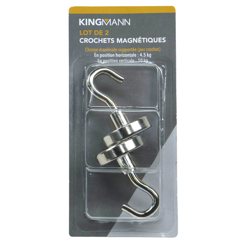 2 crochets magnetiques