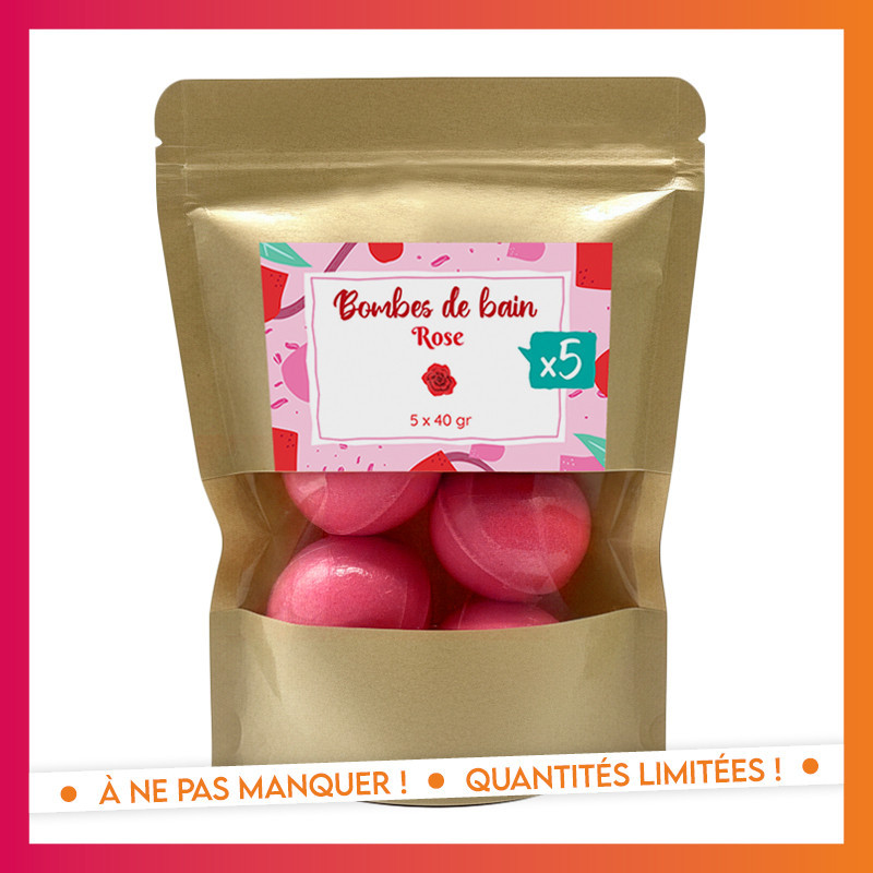 Sachet bombes de bain rose