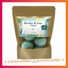 Sachet bombes de bain monoi