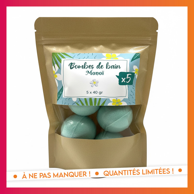 Sachet bombes de bain monoi