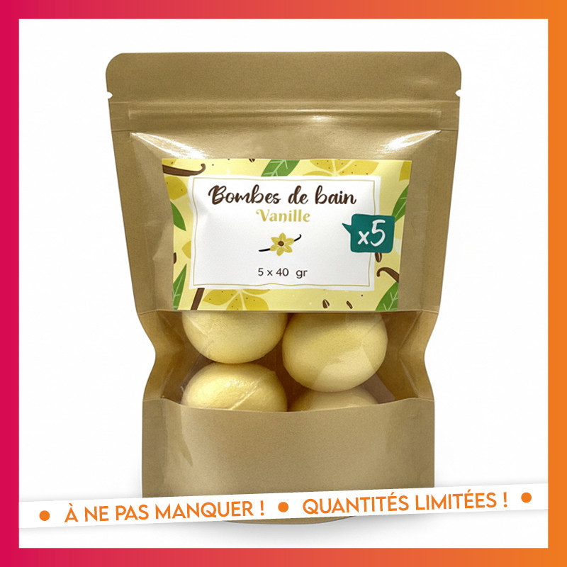 Sachet bombes de bain vanille