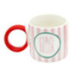Mug motif rayures colore