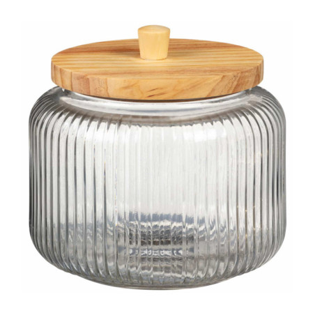 Bocal en verre strie 3l