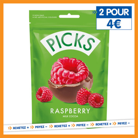 Framboise enrobee chocolat lait