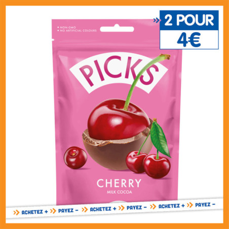 Cerise enrobee chocolat lait 90g