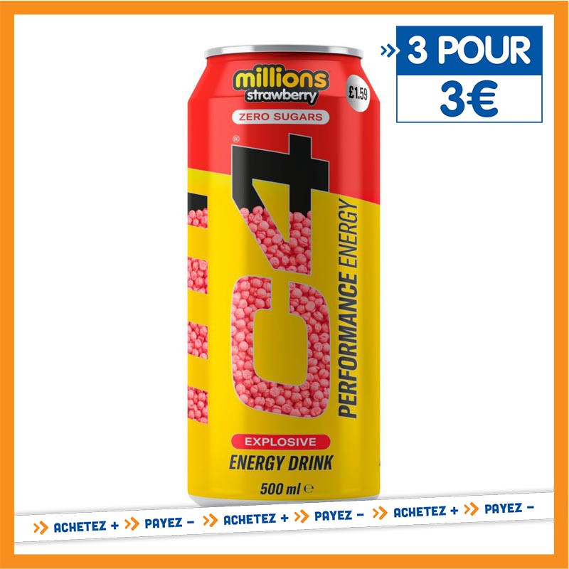 Boisson energisante stramberry