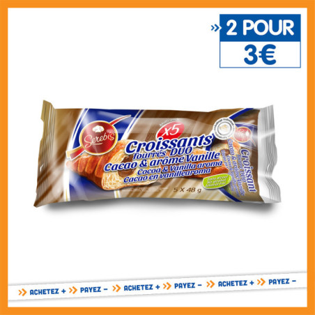 Croissant fourre vanille choco