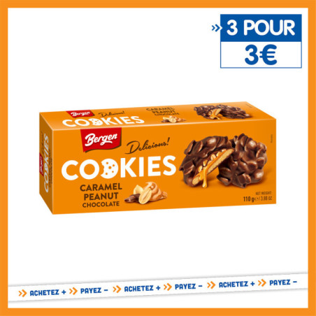 Cookies caramel peanut lait 110g