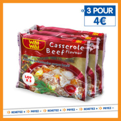 Nouilles instantanees boeuf x3