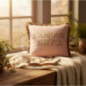 Coussin l'amour est ici 45x45c