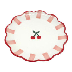 Plat de service rose/cerise