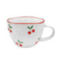Mug blanc et motif cerise 380ml