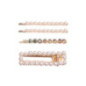 Barette cheveux perles et doree