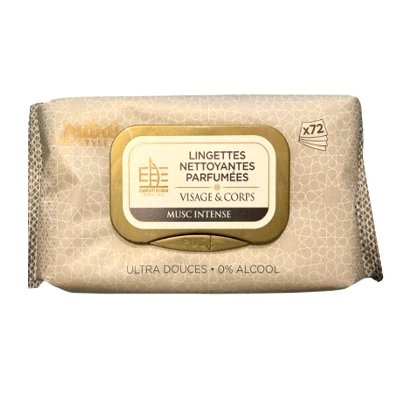 Lingettes visage & corps x72 mus