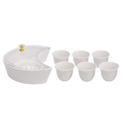 8 tasses et 1 bol de service